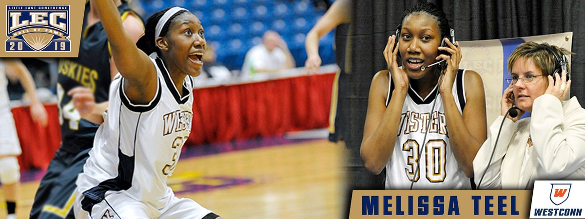 LittleEastConf's tweet photo. LEC Hall of Fame Class of 2019 Spotlight: Melissa Teel @WestConnATH #LEChof #LEChoops #d3hoops #NCAAD3 https://t.co/qAoFG7jWY3 https://t.co/IuJiXTDUjN