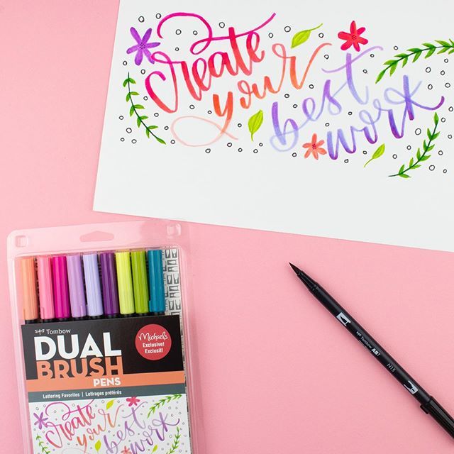 brittanyluiz's tweet photo. Some days at work I sift through and catalog hundreds of pieces of content, other days I get to create artwork that now lives on exclusive @tombowusa set packaging at @michaelsstores 😱 So excited that our new exclusive sets are now available in store… https://t.co/WfzCtV5rfh https://t.co/rJ2vdUtb0d