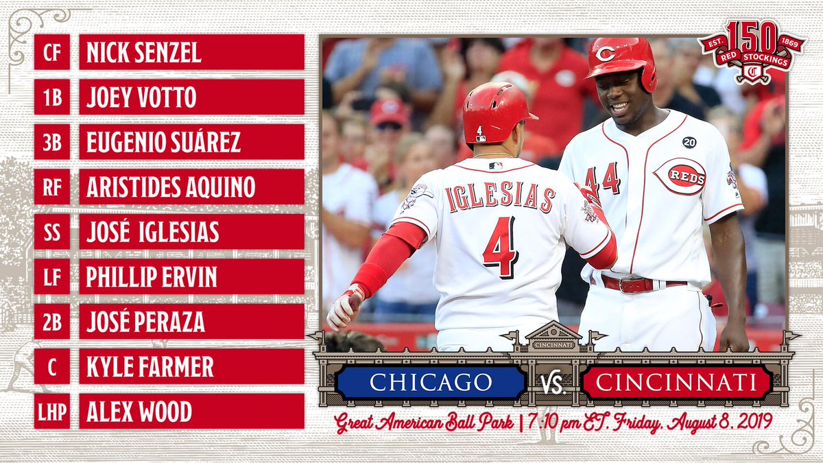 Reds's tweet photo. Candelita and The Punisher are a combined 16-for-35 (.457) in August. 🔥🔥
#BornToBaseball https://t.co/d6nXps4IPe