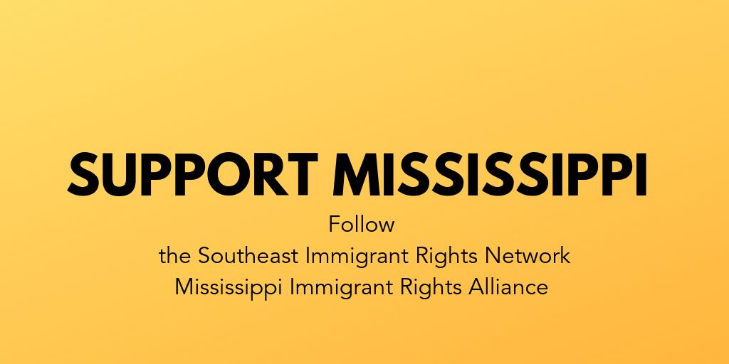 CosechaMovement's tweet image. Donate LOCALLY in the response to the #ICEraids
1) @SEIRN is helping on the ground. They created this form for anyone wanting to help. Share widely bit.ly/StandWithMS

2) @MIRAStruggle is a state-wide group in MS responding to all of this. Donate: yourmira.wpcomstaging.com