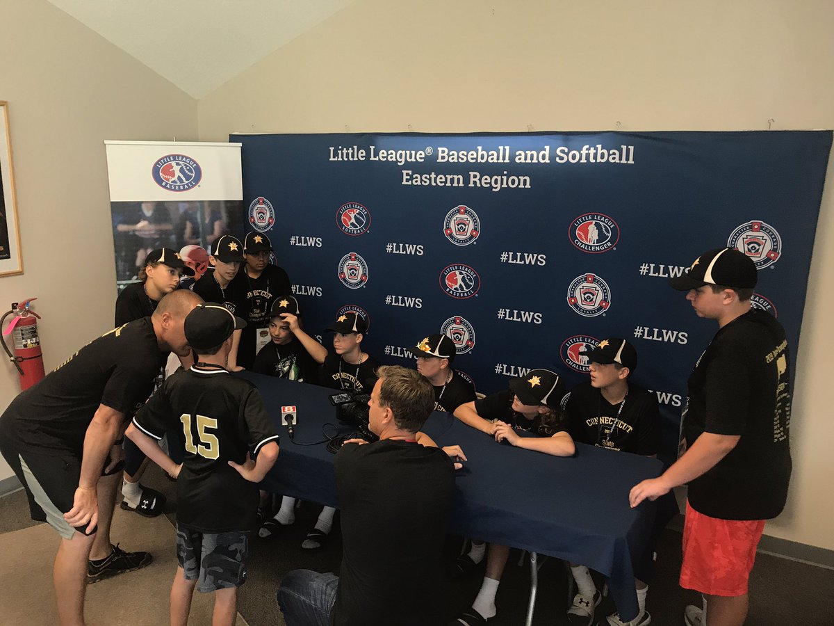 TylerJankoski's tweet photo. Team Connecticut (Madison) being interviewed by @WTNH @JPPierson #LLWS https://t.co/fph2CUJAxE