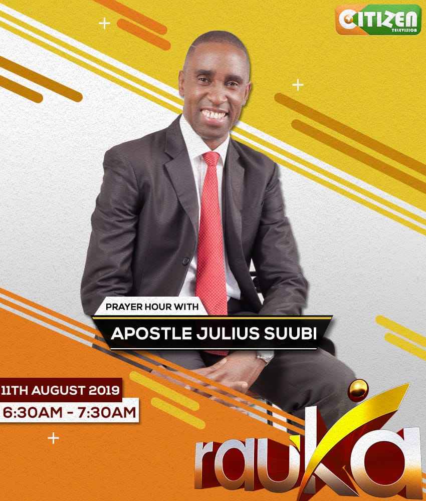 citizentvkenya's tweet photo. Be part of our Prayer Hour this Sunday led by Apostle Julius Suubi from 6:30 - 7:30 am. 

Send in your prayer requests on sms 22422 or on twitter using #Rauka w/ @andymburu @Kambua &amp; @Kenthadj https://t.co/SbX8ruYO3T
