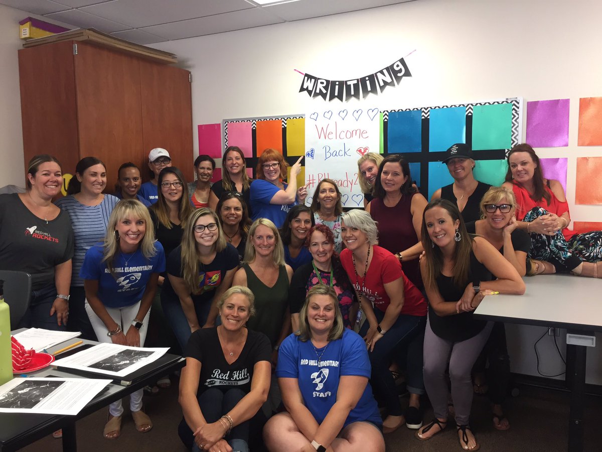 TBarquer's tweet photo. Starting the year off with some fun! We are getting PLCs Red Hill ready with a fun team scavenger hunt. @TUSDconnect @TUSDschools @RedHillRockets #RHready2019 https://t.co/h5XNq1c8uM