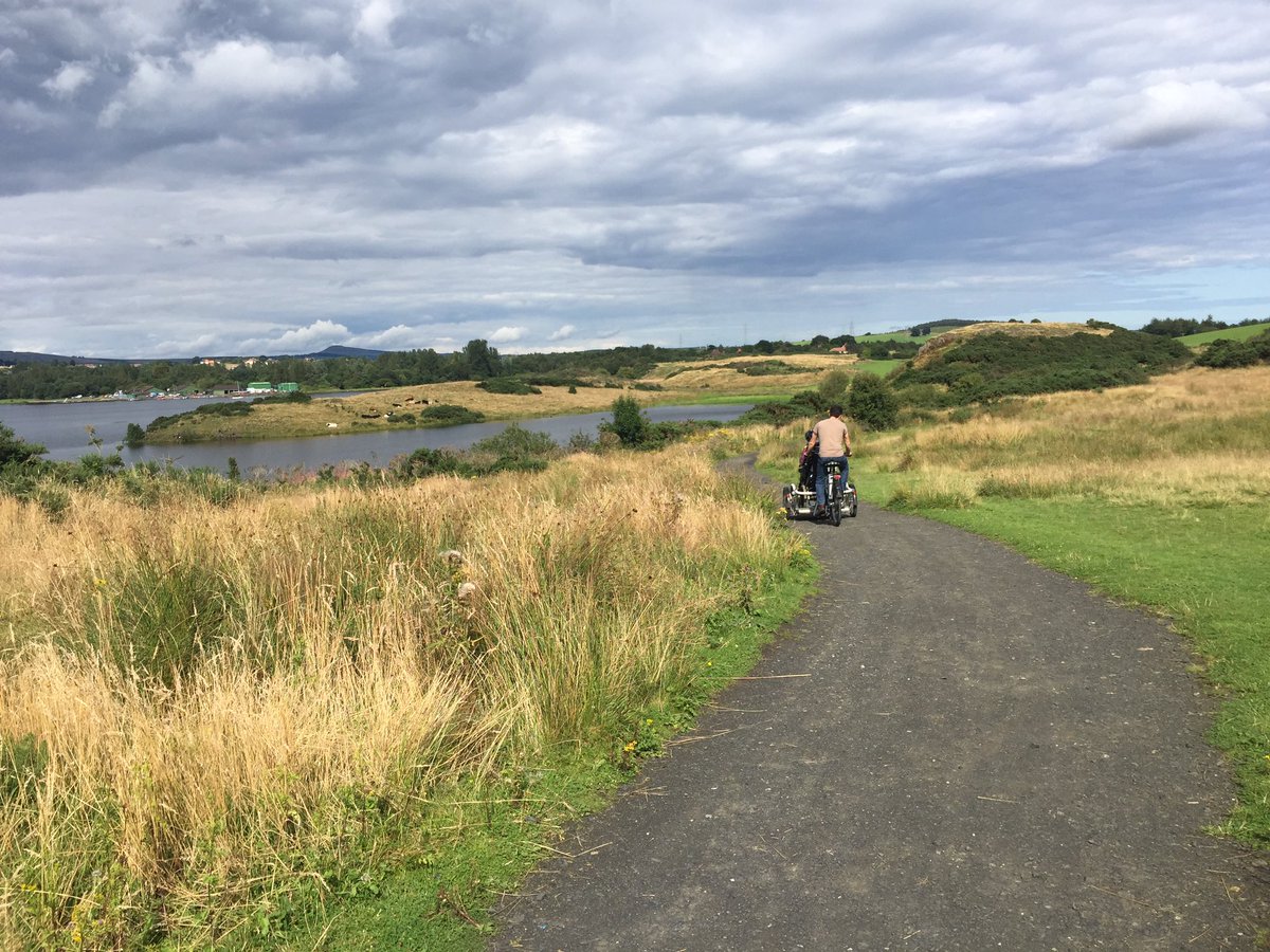 Saintchris13's tweet photo. #CycletoWorkDay today. I cycled TO work yesterday, including a bit of Edinburgh Oor Wullie spotting. Today I had a commute #CycleFromWorkDay from where I finished - #LochoreMeadows - where I was using adapted cycles as part of my work. https://t.co/dEXDT6vRnx