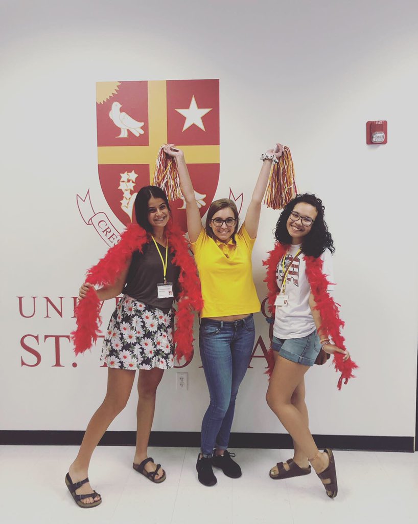 USTadmissions's tweet photo. Our #Celts are rocking it Celt Roar Day! 
#UST #ust23 #usthouston #beyourboldself #ustbold #University #Registration https://t.co/L5EH1niYBz