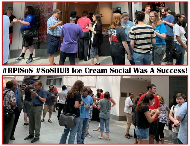 RPIScience's tweet photo. Thanks to all the faculty and staff who came out for ice cream to help celebrate the successes of our students during the Summer and beyond! #Rensselaer #RPISoS #SoSHUB #RPISoSIceCreamSocial https://t.co/8jcTr6Rcu9