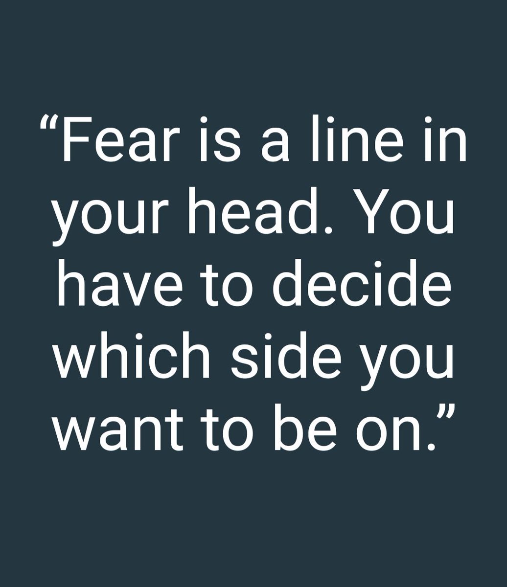 shukla_nupur's tweet photo. Fear is nothing but a obstacle that ceases you doing anything big in life.
#fearless #fear #fear_the_devil #overcome #learntolive #LifeIsBetterWhenYouLaugh #EnjoyYourLife #positivethoughts https://t.co/vF7ZXPxEaw