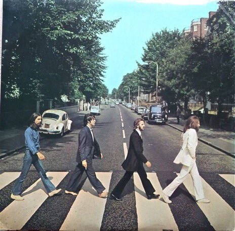 johnshuttlewrth's tweet photo. Fifty years, eh? What upsets me most about this photo is that not one of these lads is checking for oncoming vehicles! You should do, you know.. and only stop checking once you’re safely across! https://t.co/jlnERYnZ28