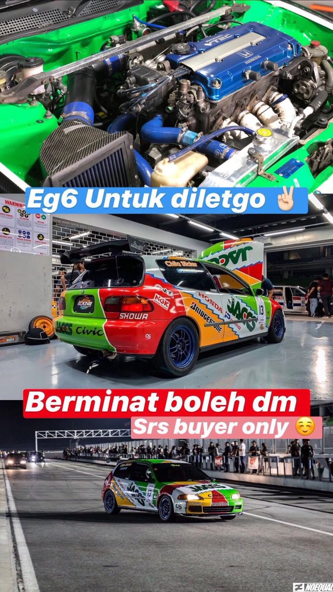 nikaddam's tweet photo. Ikan Lumba-Lumba Darat untuk di jual, minat boleh dm saya 🐬 @MalaysianHonda #EG6 #BSERIES #VTECINSIDE https://t.co/n5Wi5XW92W