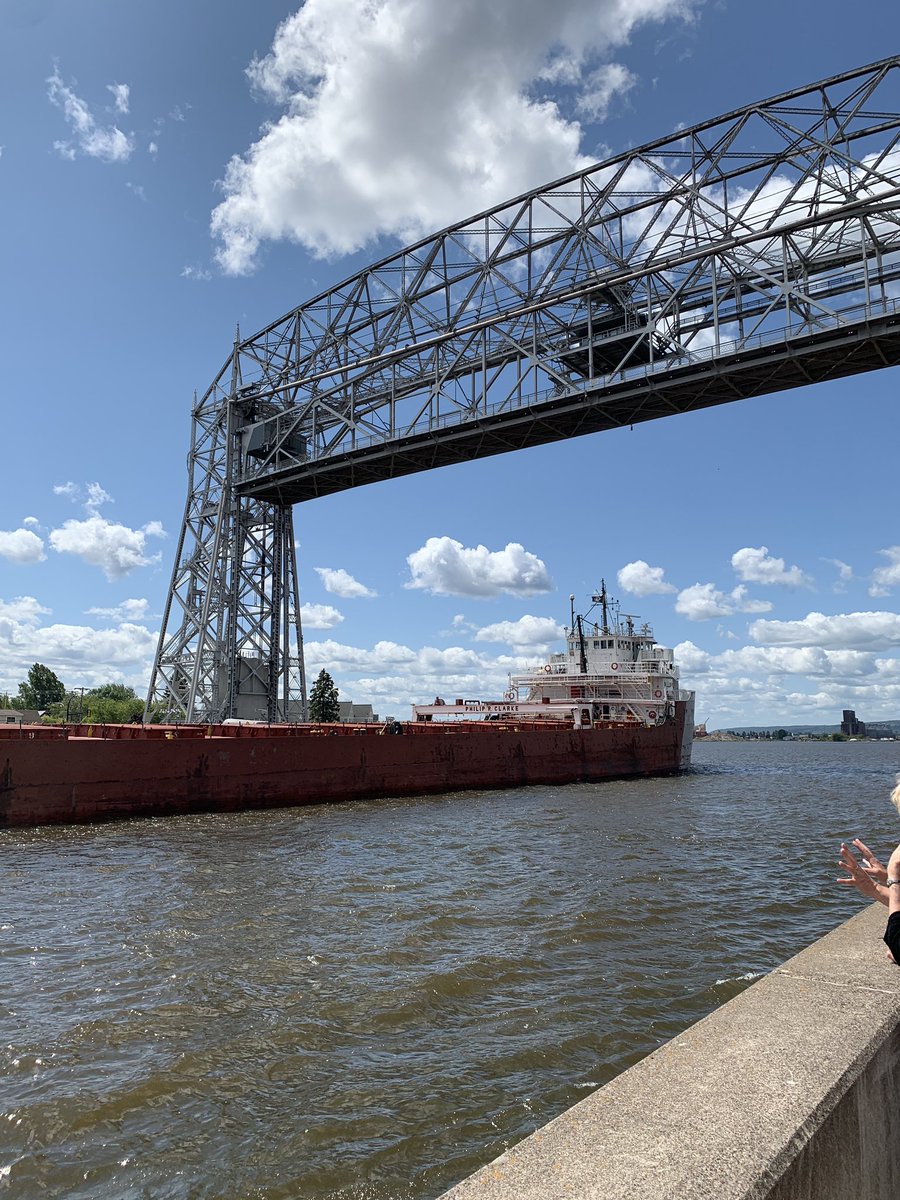 brian_allisonMN's tweet photo. The 767-foot Phillip R. Clark, loaded with limestone, arriving at the Duluth Harbor. Limestone is destined for the Iron Range to help make taconite pellets. #mnmining #mnironmining https://t.co/i0Hi80qlmg