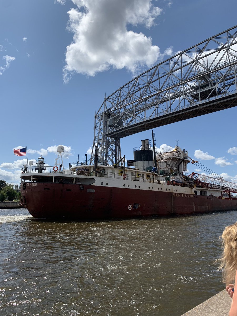 brian_allisonMN's tweet photo. The 767-foot Phillip R. Clark, loaded with limestone, arriving at the Duluth Harbor. Limestone is destined for the Iron Range to help make taconite pellets. #mnmining #mnironmining https://t.co/i0Hi80qlmg