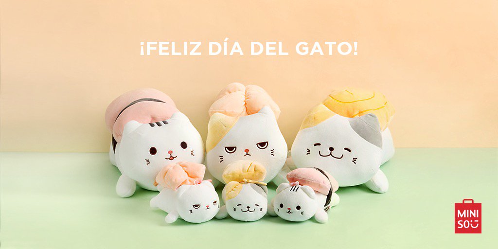 Peluche gato miniso cheap