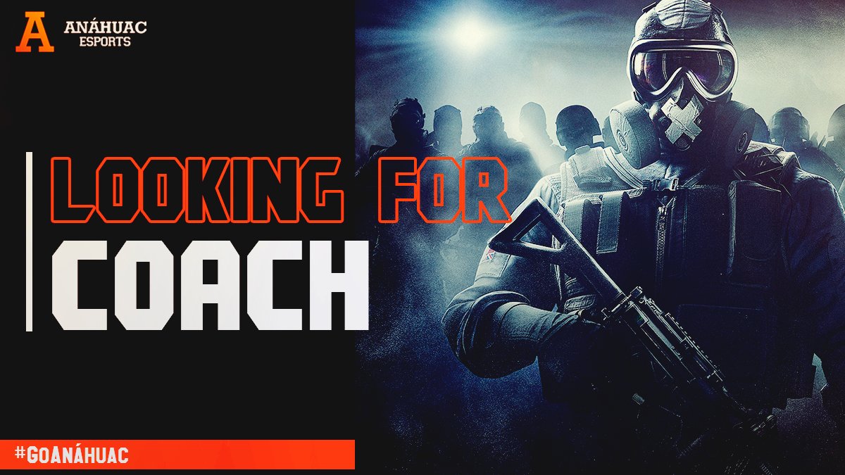 #R6 | Do you have what it takes?
Our <a href="/Rainbow6Game/">Rainbow Six Siege</a> squad is looking for coach. The requirements are:
-Leadership
-Management of statistical information
-Experience or knowledge in competitive, as well as macro and micro gameplay
Contact us at: ramsses.hh@gmail.com
#GoAnáhuac