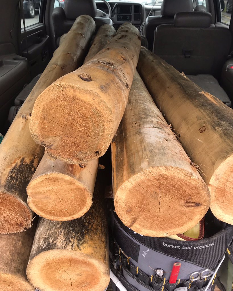 MaineCabinCo's tweet photo. #chainsawbuoys waiting to be made #mainecabincompany https://t.co/sOWHOPzfBs