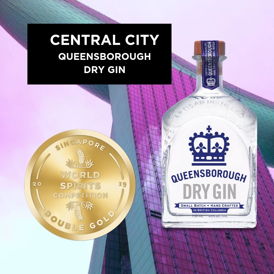 Swscomp's tweet image. An amazing showing from @qbgin! Congrats on your Double Gold! #swsc #queensboroughgin #drygin #swscomp #qbgin #centralcitybrewing #canada #singapore #doublegold