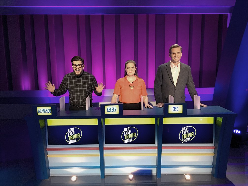 Excited for tonight's episode of #BestEverTrivia? We are too! 🎉 Watch these contestants play against Jonathan Corbblah, Ryan Chaffee and @AriannaHaut today at 4p!