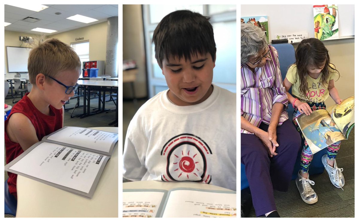 ArcolaDragons's tweet photo. At #CampDragon, our Kokum Val taught us about sharing circles and visited our "campfire" today. The energy in this room is amazing -- we are READERS! @UnitedWayRegina #SummerSuccess #ReadingBy3rd #AllThatKidsCanBe https://t.co/udpOFfH7Kv