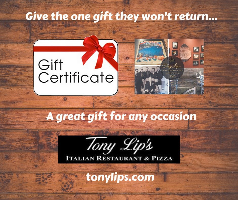 TonyLipsRest's tweet image. Our Gift Certificates Make A Great Gift! #franklinlakes #bergencounty #greenbookmovie #tonylips #tonylip