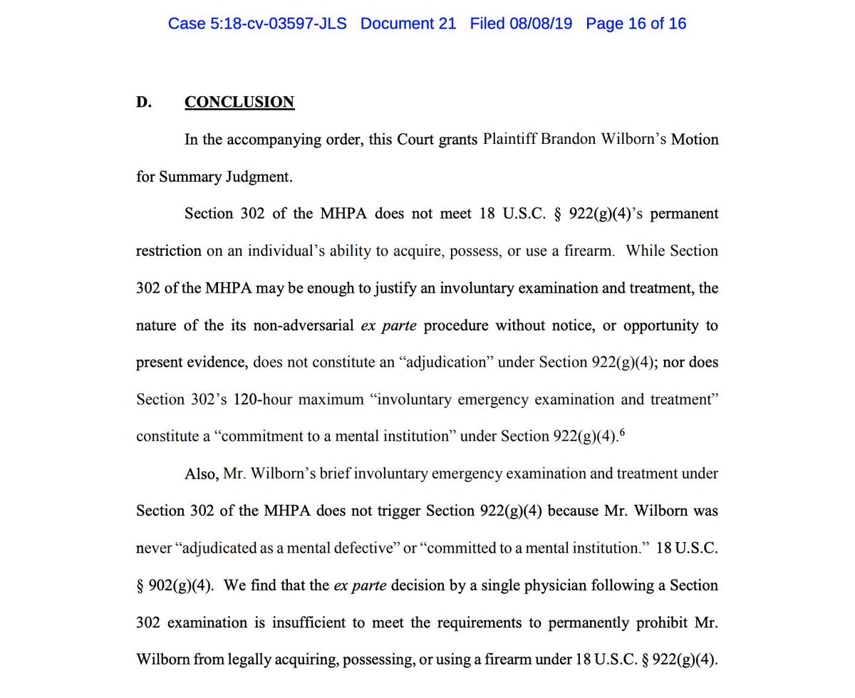 gunpolicy's tweet photo. BREAKING: FPC (@gunpolicy) announces another pro-gun rights victory in federal court -- FPC Director of Legal Strategy @theadamkraut is co-counsel on the case with Joshua Prince. News at https://t.co/YQvktccZoR Copy of the Court's decision at https://t.co/on0MRw4DDu https://t.co/Zvrg6CRbg0