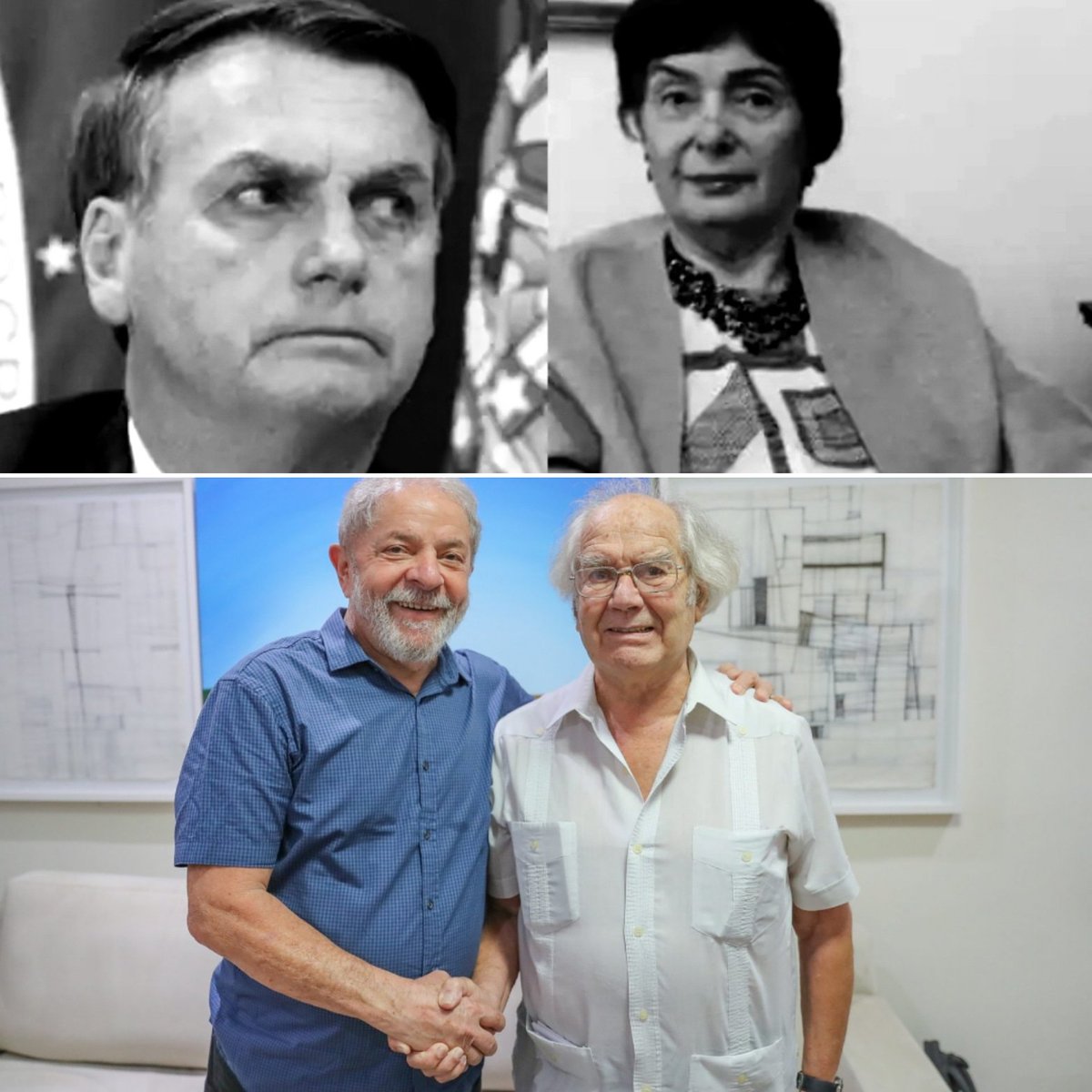 zeca_dirceu's tweet image. Hoje é dia de #tbt. Enquanto Bolsonaro recebe a visita da esposa do Coronel Brilhante Ustra - chefe do DOI-codi durante a ditadura militar, torturador, em agosto de 2018 - Lula recebia Pérez Esquivel - Prêmio Nobel da Paz! 
#lulalivre #nobeldapaz #paz