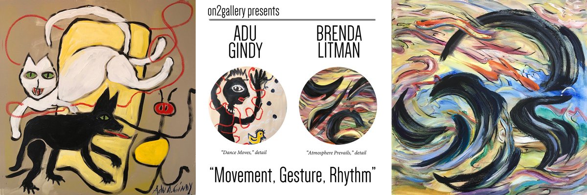 #AduGindy and #BrendaLitman are having an exhibition in September and October of their current work. Please join us for the Opening Reception on SAT / 14 SEPT 2019 / 1-3pm / #on2Gallery #CaliforniaBuilding 2205 California St NE, #Minneapolis #NEMplsArtsDistrict – See you there!