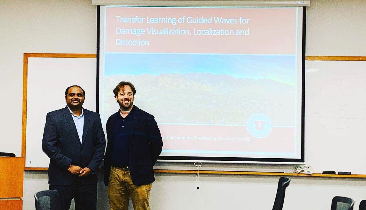 Prof. Joel B. Harley (@profjoelbharley) on Twitter photo Congratulations to my first PhD student <a href="/supreet_alguri/">Kishan Supreet</a>
at @UtahECE for successfully defending his PhD dissertation today! I am very proud of all the work he has accomplished! #TransferLearning #Ultrasonics #Visualization #Localization #Detection Congratulations to my first PhD student <a href="/supreet_alguri/">Kishan Supreet</a>
at @UtahECE for successfully defending his PhD dissertation today! I am very proud of all the work he has accomplished! #TransferLearning #Ultrasonics #Visualization #Localization #Detection