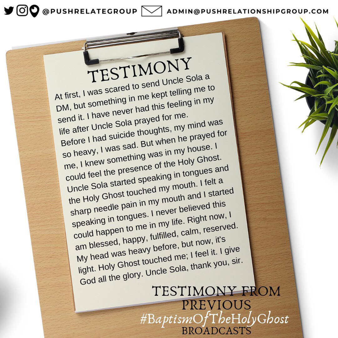 pushrelategroup's tweet photo. Impacting lives, one soul at a time...
#PRG #PRGTestimonies #Covenanthalfhour https://t.co/NT60cy7F0U