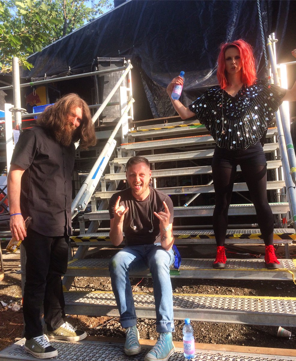 SandraLongLegs's tweet photo. Today’s show @Rocco_Festival . Sweaty set . Good vibes ! (&amp; awesome catering said Josh again) @thesubways #OnTourWithTheSubways #TheSubwaysSummer2019 https://t.co/rjl50jlqov