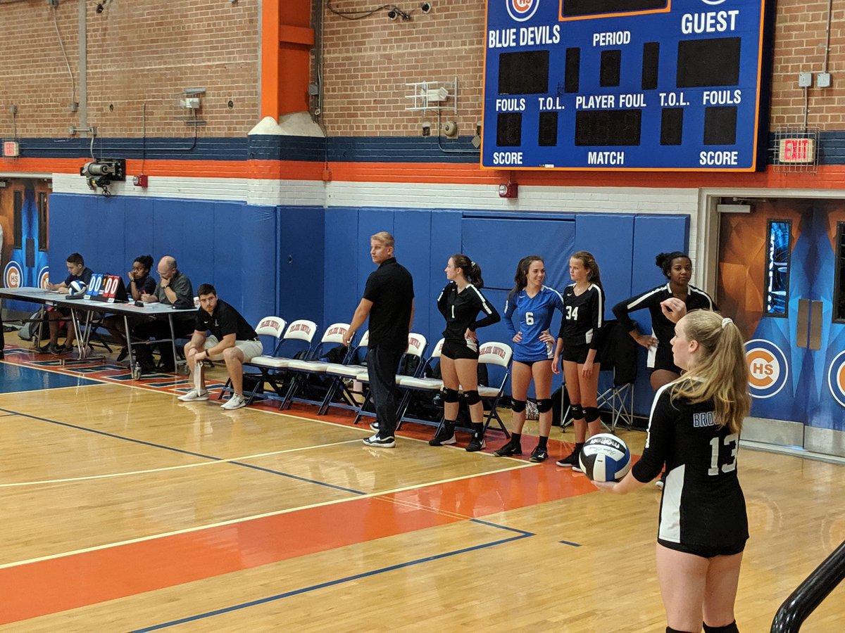 JimmyMesser1968's tweet photo. First match of the year for @BrkstoneCougars Volleyball. Tri-match @ Columbus High. Leading off with Veterans High! Also first match for Coach Dunton! https://t.co/mKCbDkfp7C