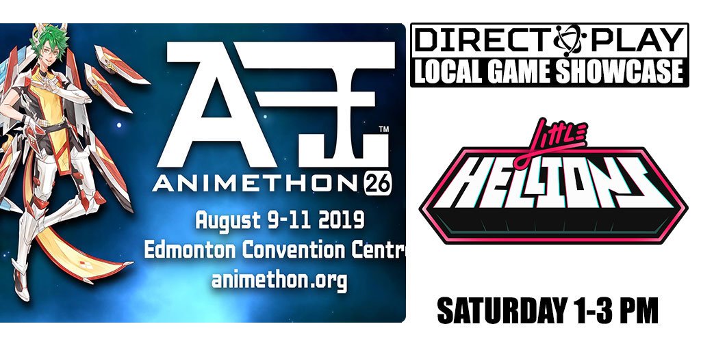 DirectPlayExpo's tweet photo. #CommunityCallout - Join Direct-Play @animethon for The Local Game Showcase! We are pleased to have Devon from @VioletGamesInc joining us to show @Little_Hellions! More info: https://t.co/hLslEUhO81 
. 
. 
. 
#DirectPlay #VideoGames #GameDev #YYC #Yeg #YQL #Alberta https://t.co/WtPYEFss6f