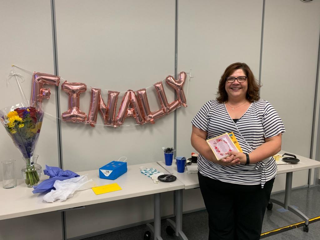 Have I told you that I work with the best nursing faculty ever!! Surprised me today at our faculty meeting to celebrate my doctorate degree.  #lovemyjob #bestfacultyever