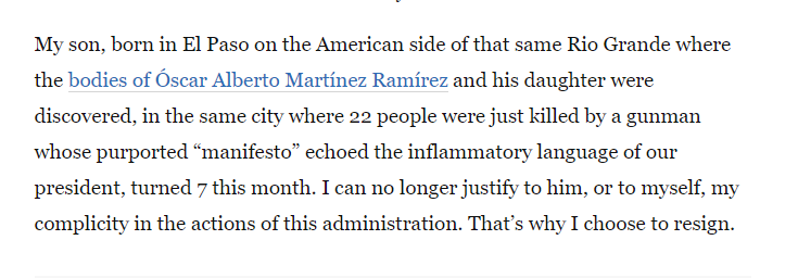 ZhiZhuWeb's tweet image. "... I can no longer justify to him, or to myself, my complicity in the actions of this administration. That’s why I choose to resign."

#ComplacentState

washingtonpost.com/opinions/i-can…