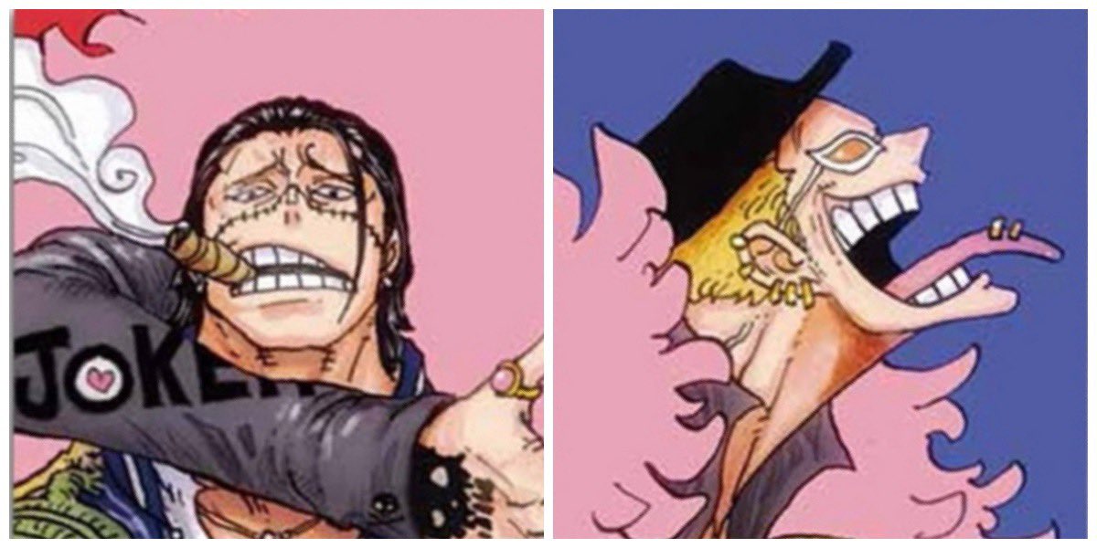 Twitter पर Log ワンピース考察 One Piece Magazine Vol 7では 尾田栄一郎が読者のリクエストで描きおろしを行う 大人気の 夢の一枚 では なんとドフラミンゴ クロコダイルがファッション業界へ進出