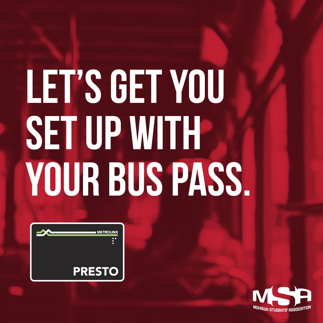 MSAmohawk's tweet image. Let's ride with your NEW HSR Bus Pass PRESTO card!

Did you know you can skip the long lines? 

24-hours after you choose your timetable you can pick up your Hamilton Street Railway (HSR) bus pass PRESTO card from these locations. Learn more: bit.ly/2K2CXCW