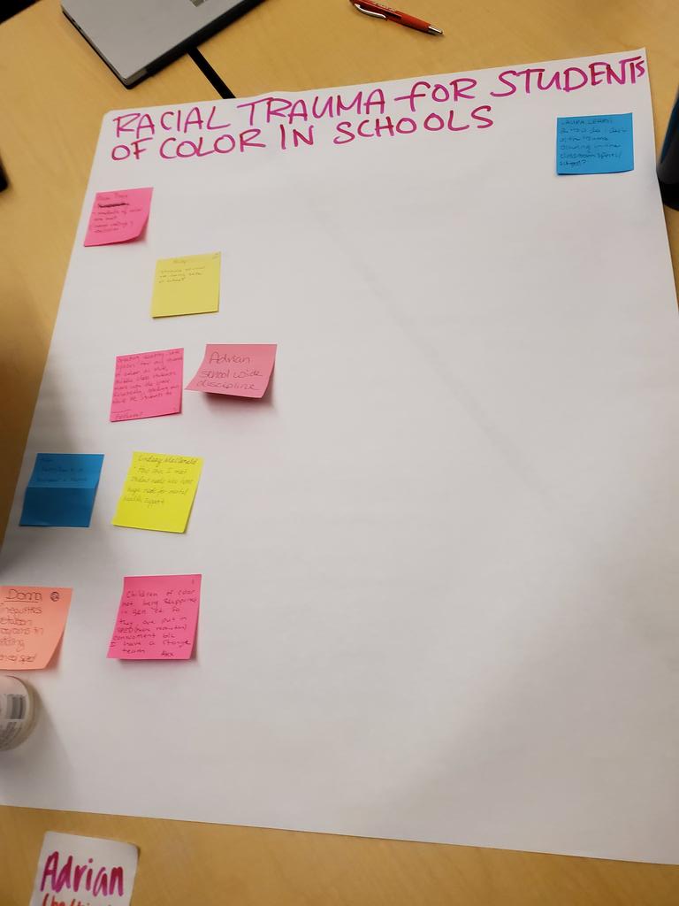 TCastroGill's tweet photo. Post 1 of 2: Teachers identify barriers/concerns for teaching ethnic studies. School leaders - you listening? #SPSConnects #EthnicStudies #ESInstitute19 https://t.co/2VV8BAWBoE