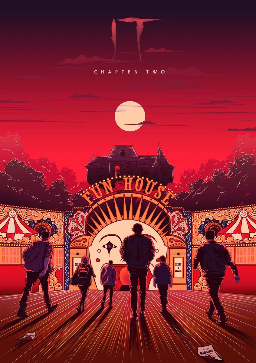 CinemaLeumas's tweet photo. Pósters Fan art de #ITChapter2 🎈

Protagonizan #JessicaChastain, #JamesMcAvoy, #BillHader, #BillSkarsgård, #JayRyan, #JamesRanson, #AndyBean y #IsaiahMustafa.

Dirigida por #AndyMuschietti (#It). 

Se estrena en septiembre. #ItChapterTwo #ITMovie #ESO #itfilm #itparte2 #itpart2 https://t.co/0Ybta5mw3y