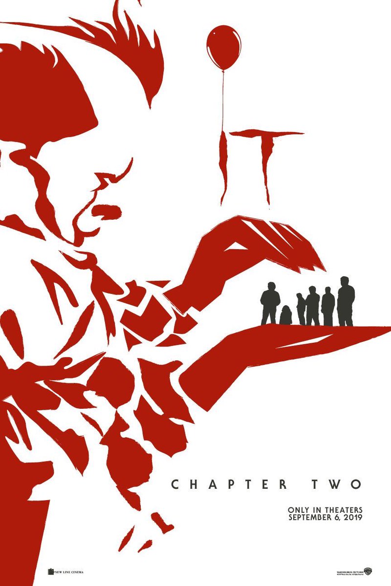 CinemaLeumas's tweet photo. Pósters Fan art de #ITChapter2 🎈

Protagonizan #JessicaChastain, #JamesMcAvoy, #BillHader, #BillSkarsgård, #JayRyan, #JamesRanson, #AndyBean y #IsaiahMustafa.

Dirigida por #AndyMuschietti (#It). 

Se estrena en septiembre. #ItChapterTwo #ITMovie #ESO #itfilm #itparte2 #itpart2 https://t.co/0Ybta5mw3y
