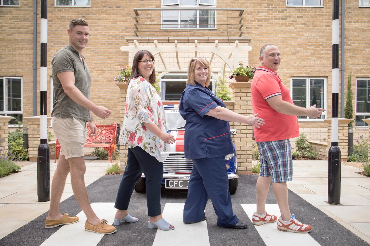 A blast from the past echoed in the Dementia and alzheimer gardens 50 years today 🥳 
#beatles #abbeyroad