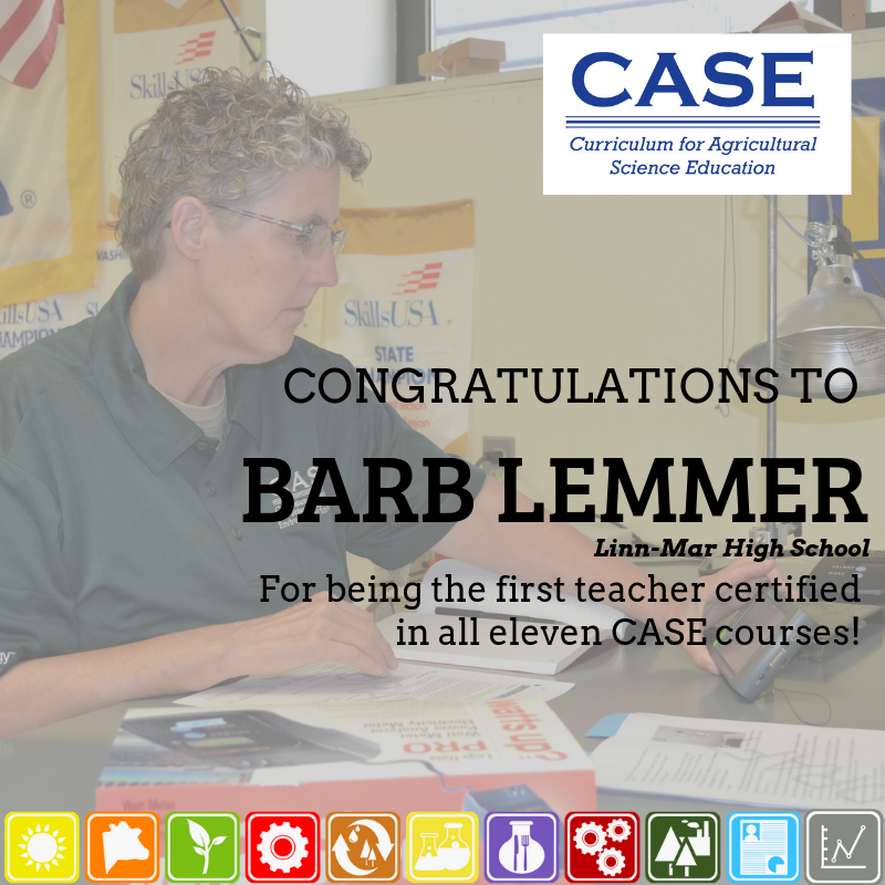 case4learning's tweet photo. Congratulations to Barb Lemmer of Linn-Mar High School in Iowa! Barb now certified in all eleven CASE courses! #professionalgrowth #lifelonglearner #teachersmakegreatstudents https://t.co/xcxLOnHvpq
