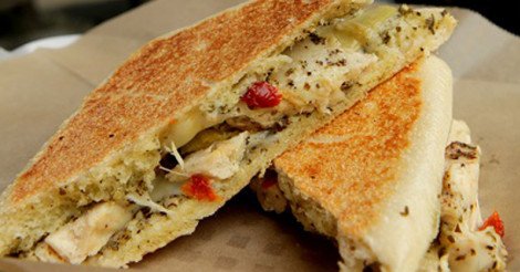 CafeFramboise's tweet photo. We never judge for chickening out 😄 Chicken Panini https://t.co/aAtJ9zanjO