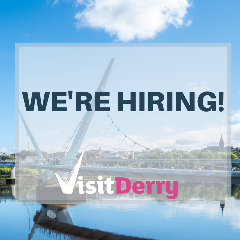 Derryvisitor's tweet photo. 📣Have you heard? We're hiring!
We're looking for an International Brand & Campaigns Manager to join our team. Please spread the word!
Find out more here: https://t.co/YkZPeBqz5F
#Jobs #JobsFairy #JobsNI #VisitDerry #JobsDerry #Recruitment https://t.co/ShL4lnejjk