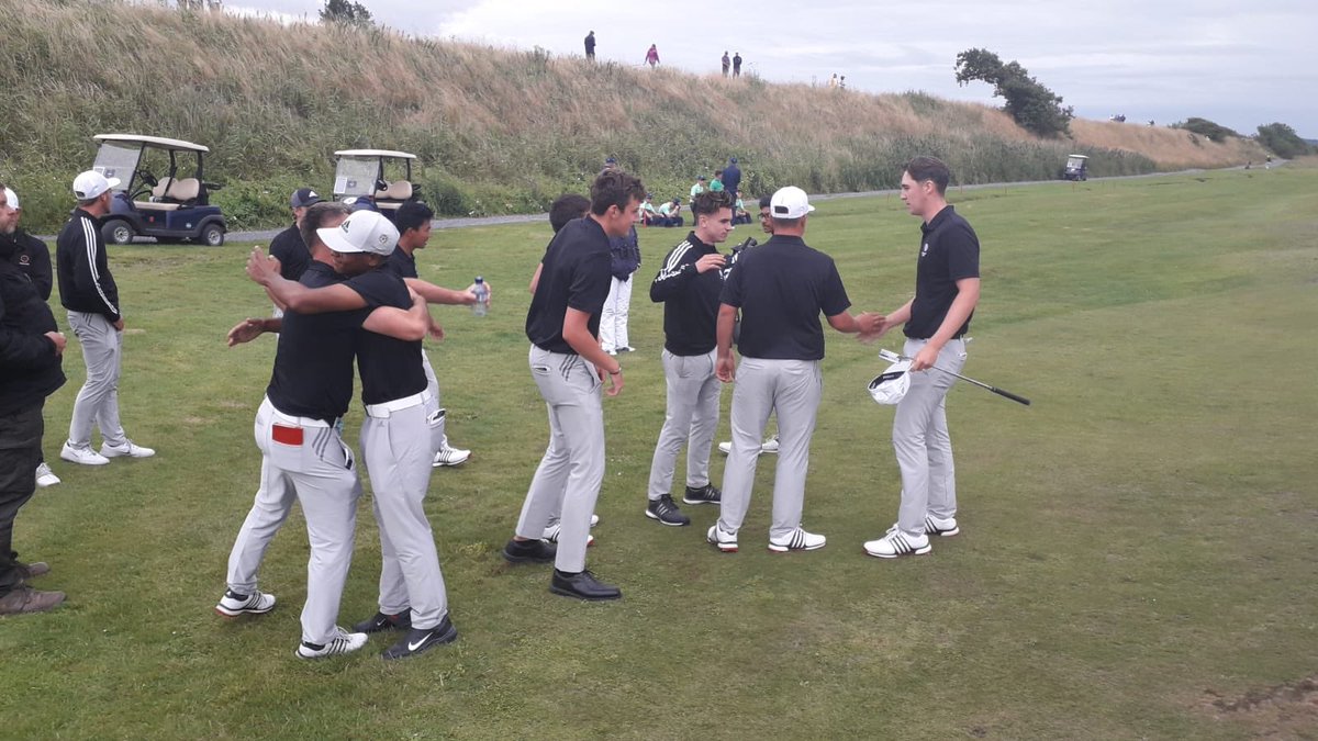 Huge congratulations to Kent Junior Captain Jacob Kelso for contributing overall 4 points out of 6 for Team England to help retain the Boys’ Home Internationals with a narrow victory against Ireland 8-7 today! 

View the full results via: randa.org/Home/Champions… 🎉🏌️‍♂️🏆⛳️