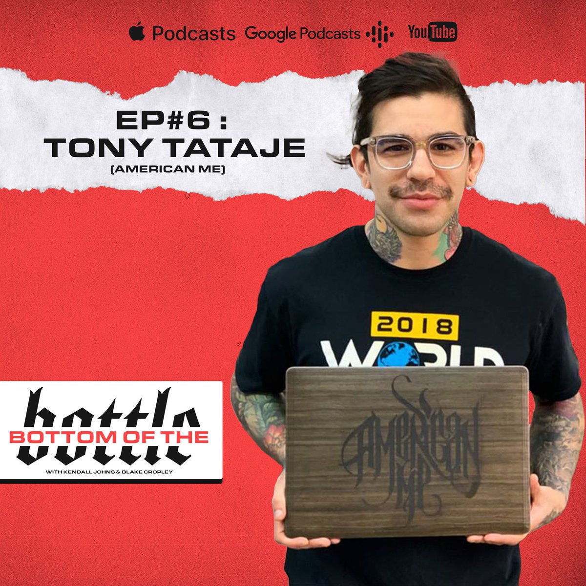 Had a great talk with my friend Tony Tataje of @AmericanMe503 on this weeks <a href="/botbshow/">Bottom Of The Bottle</a> RT and subscribe! 

APPLE: podcasts.apple.com/us/podcast/bot…

GOOGLE: google.com/podcasts?feed=…

YOUTUBE: youtube.com/channel/UCA5Df…