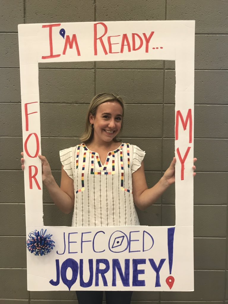 CynthiaCates13's tweet photo. New @JEFCOED teacher’s smiling BIG at New Teacher Orientation!!! Welcome new teachers!! https://t.co/GP7gJi3WU6
