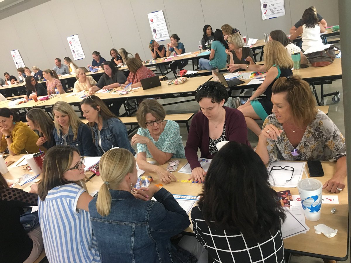 CESMathTeacher's tweet photo. @BoerneISD K-2 teachers are perfecting their math word-problem solving skills with @sarahpowellphd #WeAreBoerne https://t.co/Xfnfdlh7TV
