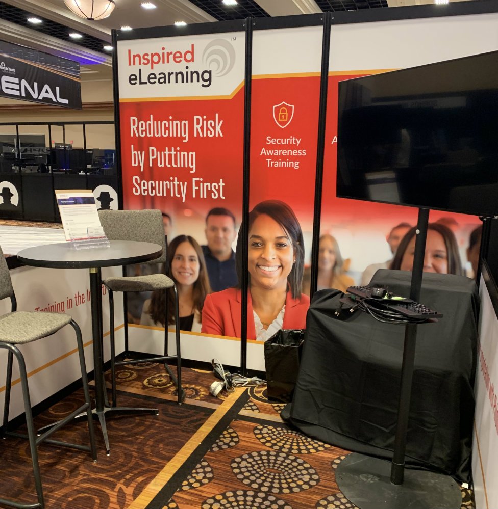 InspiredeLearn's tweet photo. If you are at the Black Hat Conference, our team would like to meet you. We are exhibiting today at the expo hall in Las Vegas. Look for booth #IC2002. See you! #BHUSA https://t.co/jQ7Kkev4K2