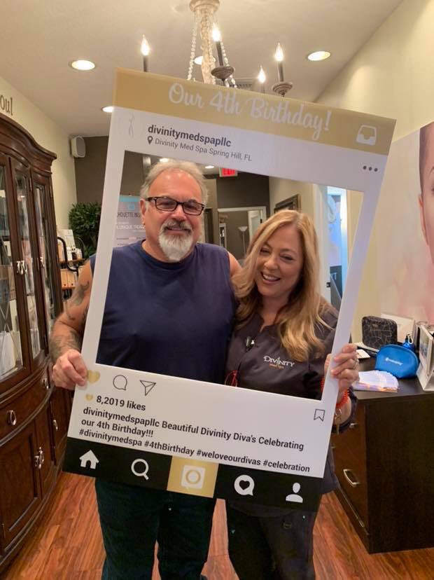 DivinityMedSpa_'s tweet photo. While we celebrate Divinity’s 4th Anniversary, our Manager, Tami is celebrating her 31st #Wedding #Anniversary today 🎉🎉🎉 Oh what a month it is! ❤️ #celebrations #partymonth #medspa #springhill https://t.co/tDOjKUQBGx