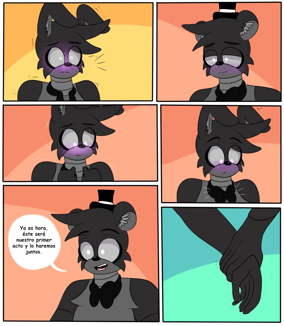Gaby_Beart's tweet photo. Nuestro primer acto - Mini cómic Shadow Frennie - PART 4/5 ❤️
#myart #Digitalart #fnaf #fnafgf https://t.co/GGs2h3HeLa