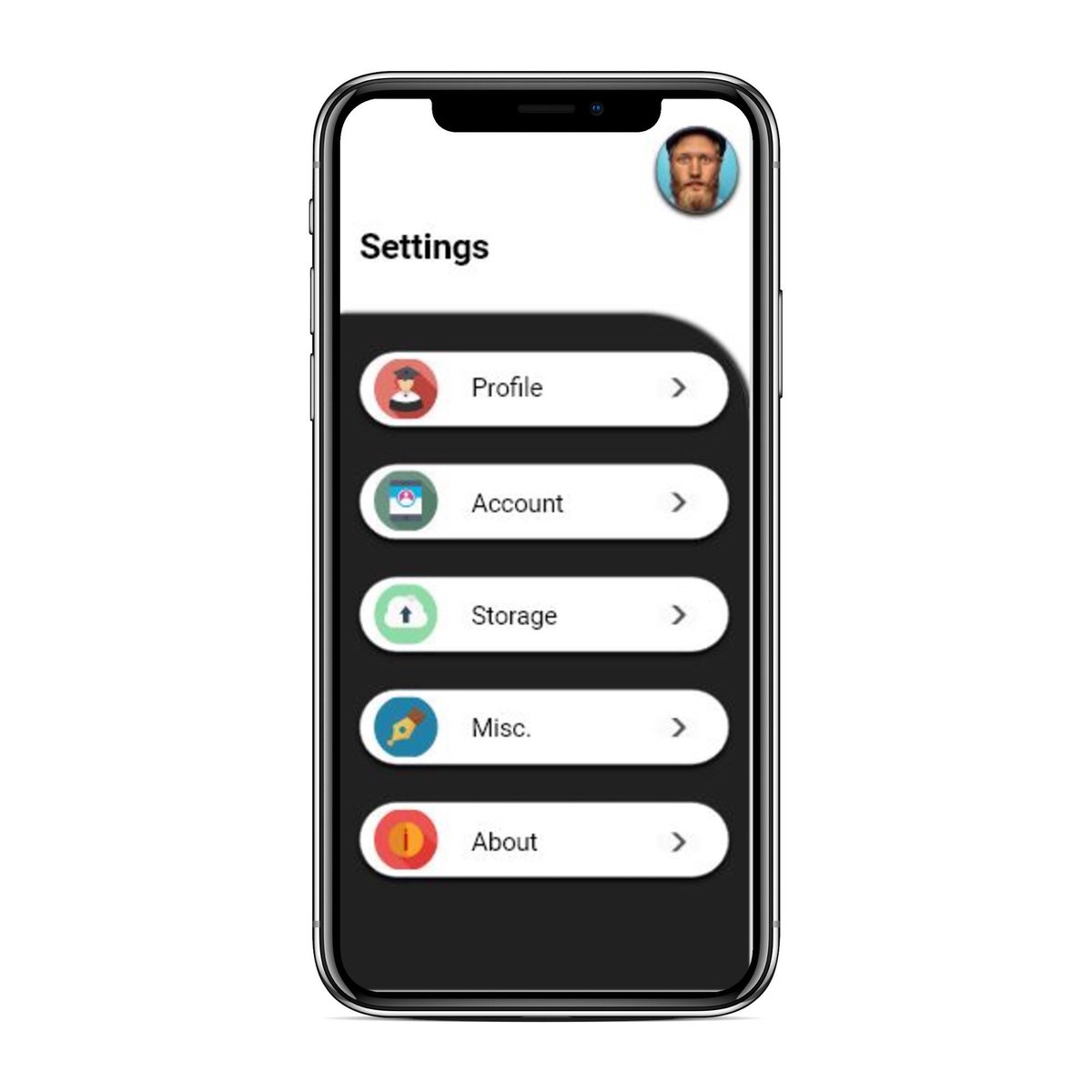 NYCBEARDO's tweet photo. R3 D41: #DailyUI 007: second attempt at using @AdobeXD to make a user settings mockup (still new to using this btw), export to HTML/CSS #100DaysOfCode #summerofcode2019 https://t.co/yrLxNJ1NEj