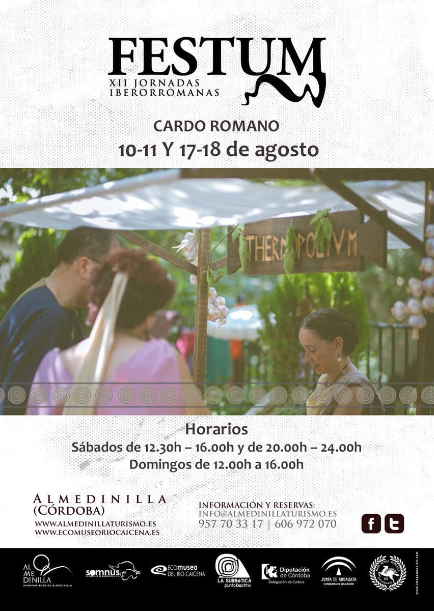 La vida en una calle romana... 
Disfruta del #cardoromano de #FESTUM2019 
Una de las experiencias imprescindibles 😉